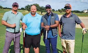 Photo of some golf outing participants
